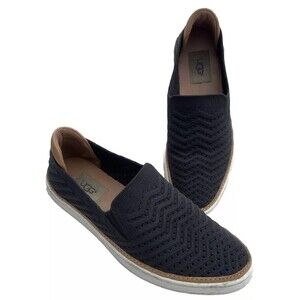 UGG Sammy Chevron 1102560 Women's Gray Knit Slip On Sneakers Size 8